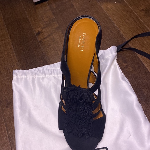 gucci autentic mules in leather and suede - Picture 3 of 5